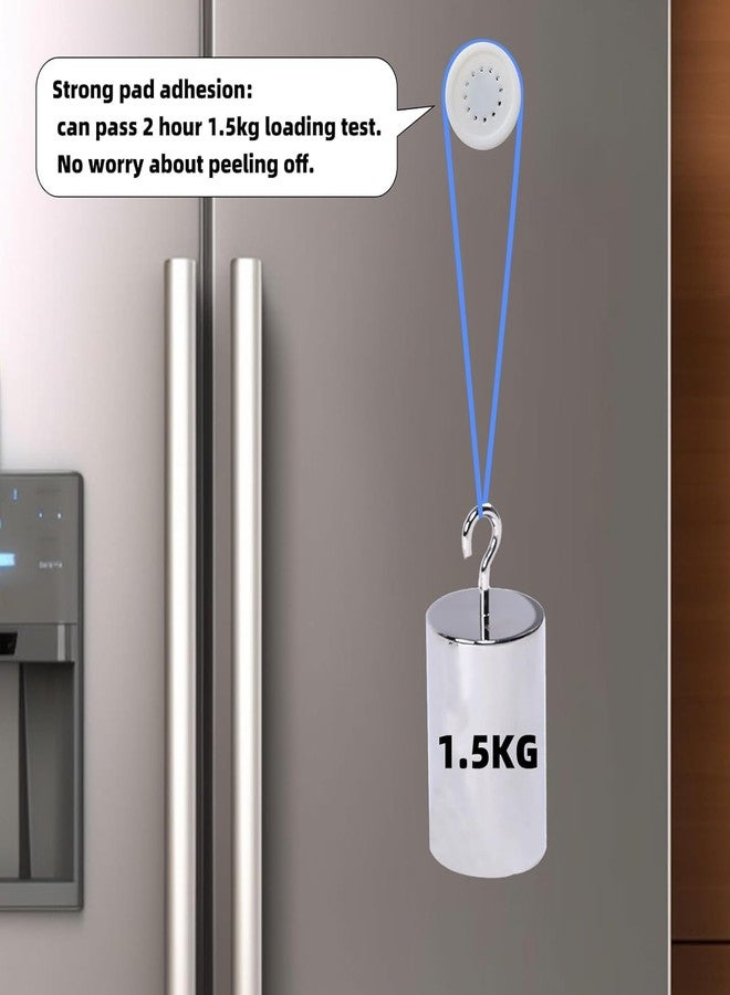 KIDWILL Magnetic Remote Control Holder, 4 Pcs Adhesive TV Remote Holder, Hole-Free Phone Charging Organizer, Storage Organizer Self Adhesive Hook Wall Mount TV Remote Organizer for Home, Office, Hotel - Image 3